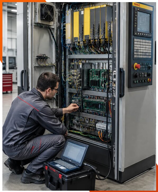 Ремонт систем ЧПУ FANUC промышленных станков в Краснотурьинске